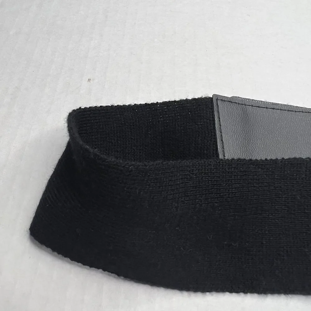 3/$15 or 5/$20 High waisted shiny black belt with elastic back 33”